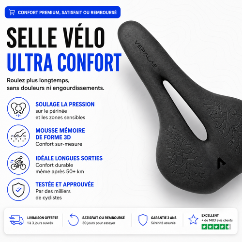 Selle Vélo Ultra Confort