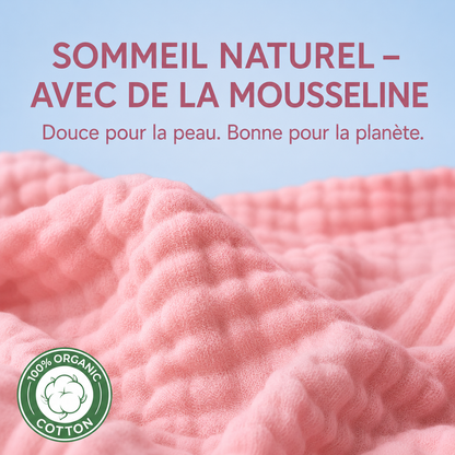Couverture en Moussline douce | 100% Coton Naturel