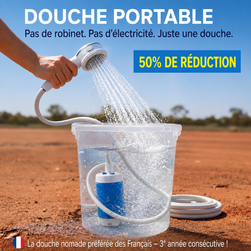 Pompe à eau portable : Une vraie douche, où que l'aventure vous mène.