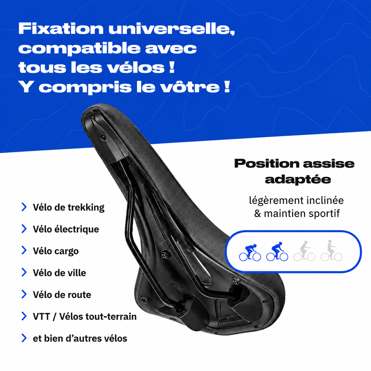 Selle Vélo Ultra Confort