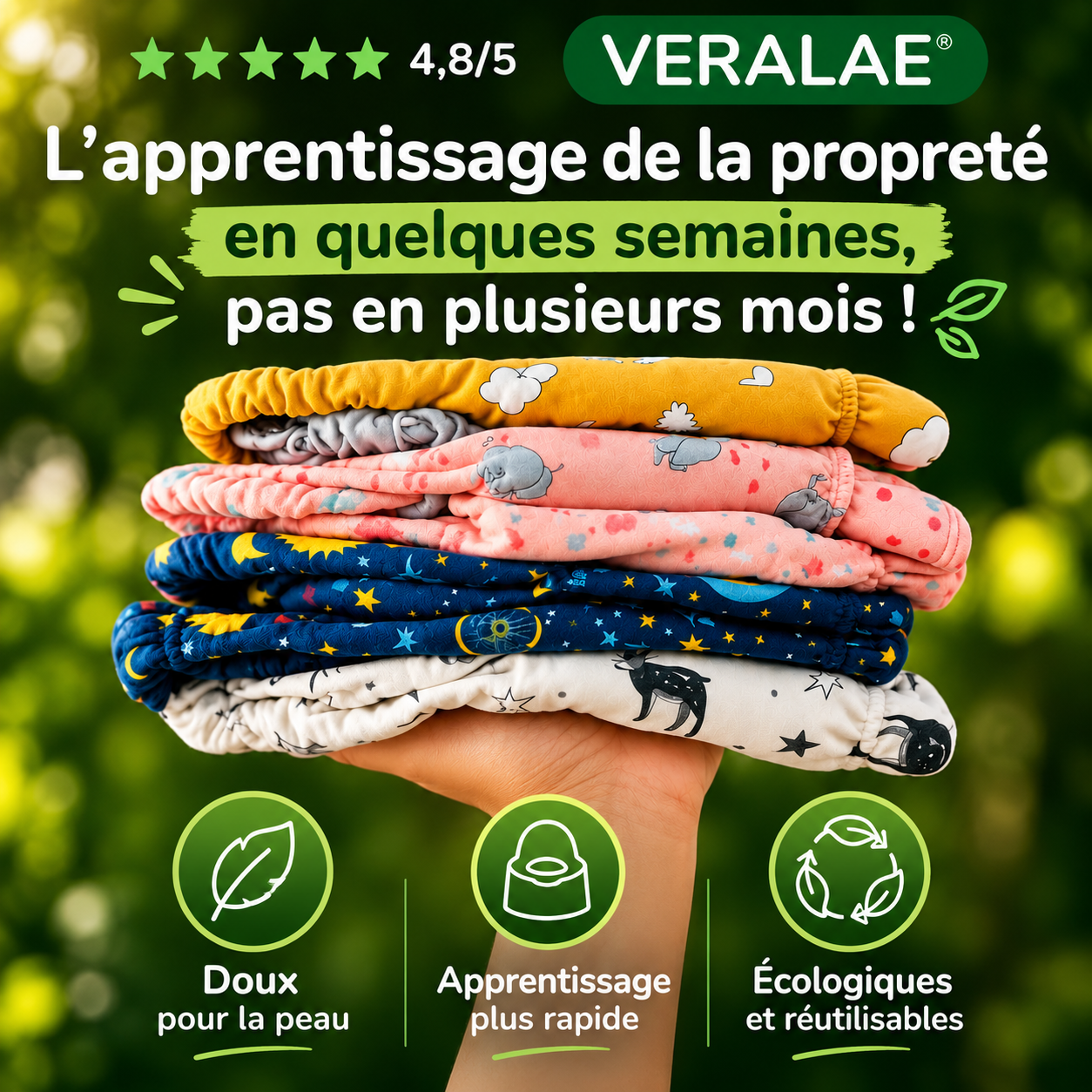 Culottes d'apprentissage - Accélèrent l'apprentissage de la propreté