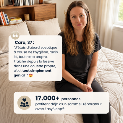 EasySleep® – La couette 2-en-1 à séchage rapide qui rend les housses de couette inutiles.