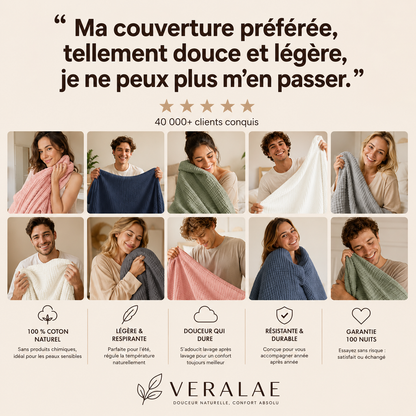 Couverture en Moussline douce | 100% Coton Naturel