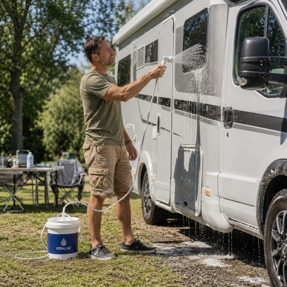 Pompe à eau portable : Une vraie douche, où que l'aventure vous mène.