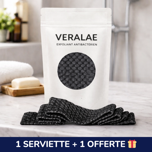 Serviette de douche exfoliante antibactérienne