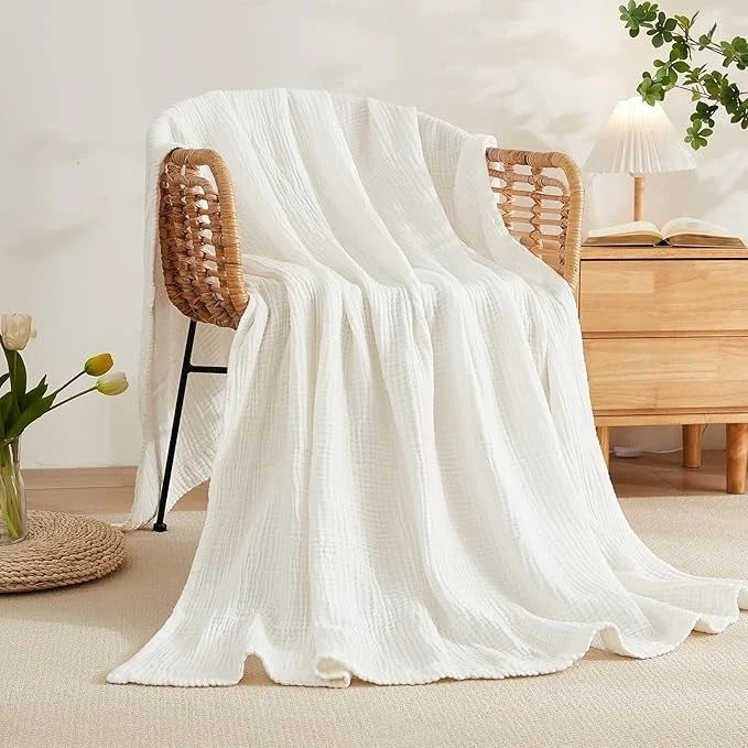 Couverture en Moussline douce | 100% Coton Naturel