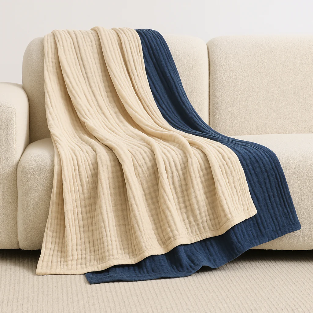 Couverture en Moussline douce | 100% Coton Naturel